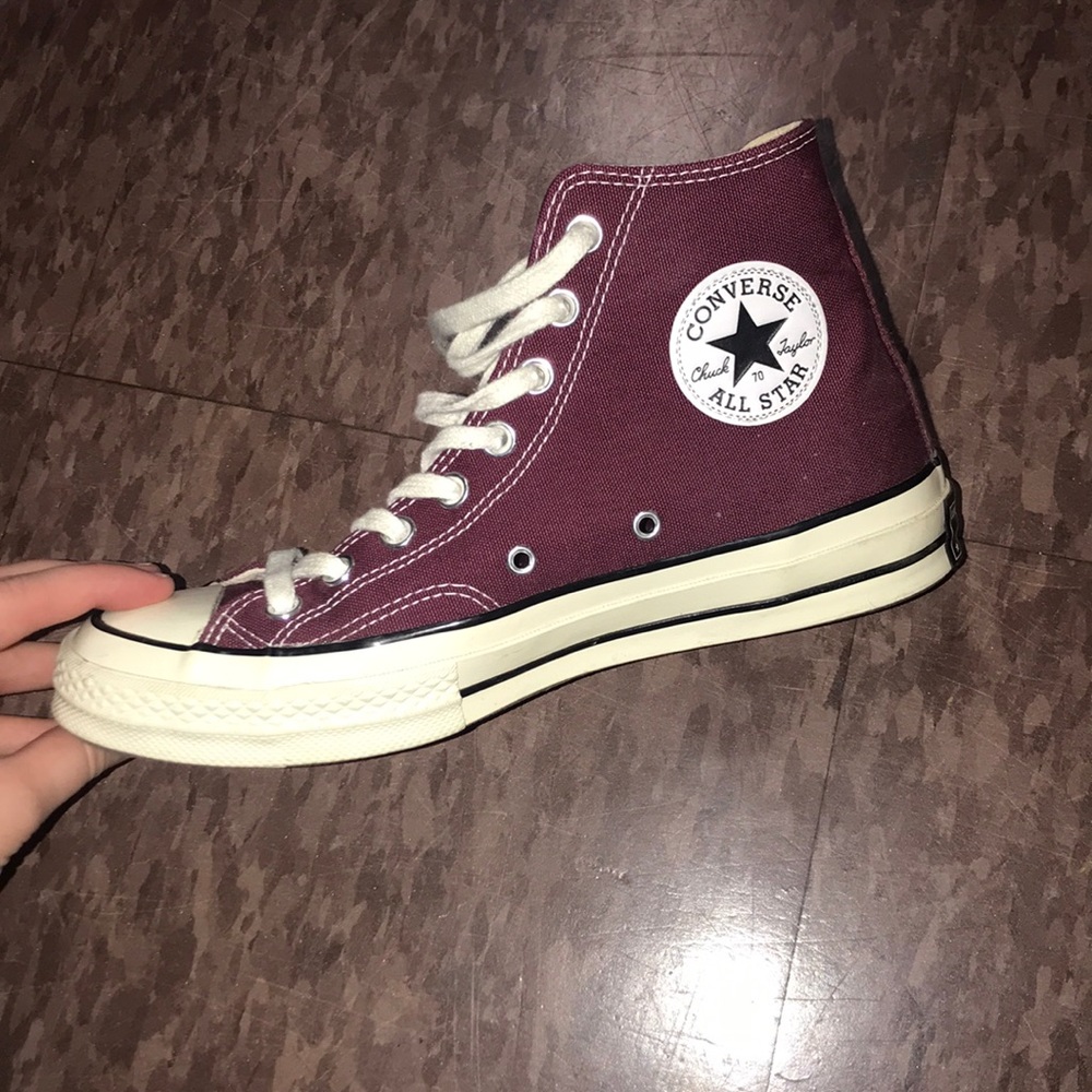 Maroon High Top Converse sold